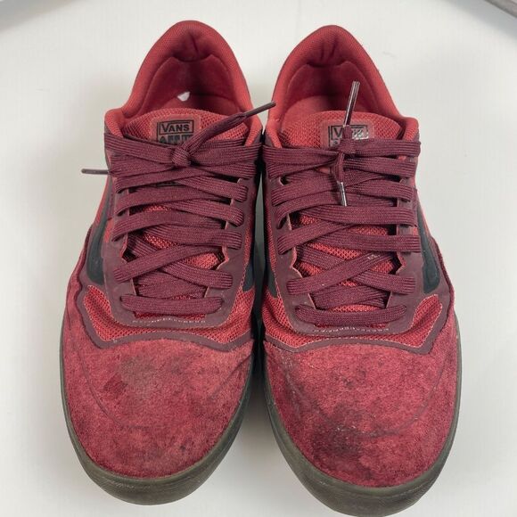 ans AVE Pro Model Skateboard Shoes Men 8.5 Burgundy / Translucent Sole - Picture 4 of 7